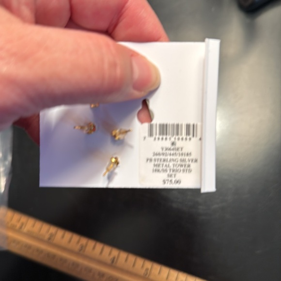 NWT Giani Bernini 18K/SS Earring Set - Picture 3 of 4